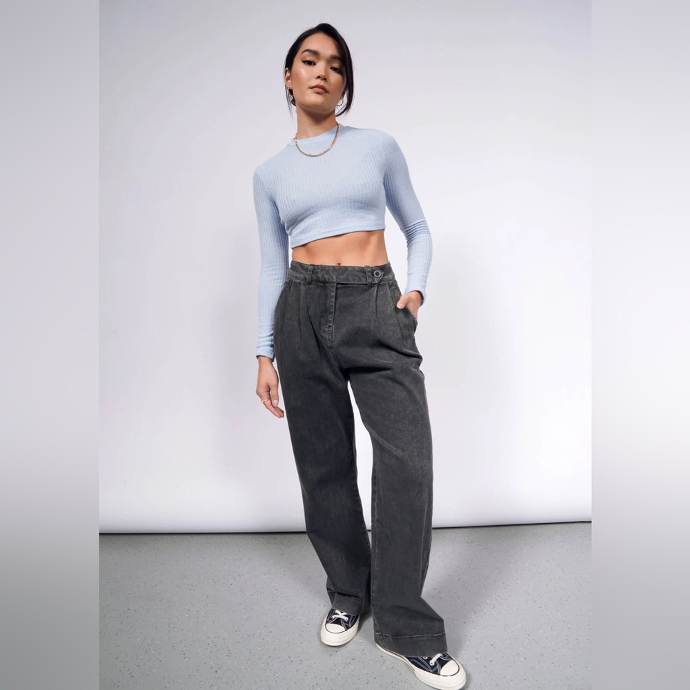 Wildfang the essential denim wide leg trouser